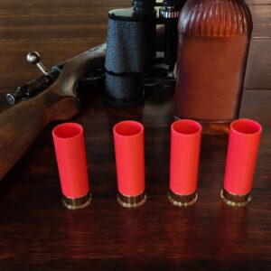 G Francis Shot Glass Set - 4pk Novelty Shot Glasses Plastic Bullet Shot Glass Set for Father’s Day or Groomsmen Gifts