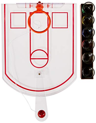 Crystal Clear Shot Glass Basketball Bar Game Set