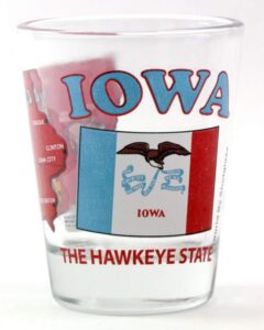 iowa the hawkeye state all-american collection shot glass