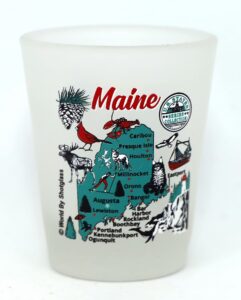 maine us states series collection shot glass