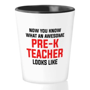 subject teacher shot glass 1.5oz - pre-k teacher looks - daycare provider gifts from toddlers kindergarten student class