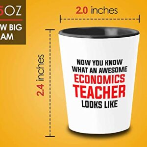 Subject Teacher Shot Glass 1.5oz - economics teacher looks - Economics Teacher Financial Analyst Finance Statistician