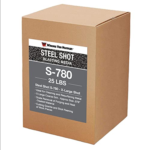 Steel Shot S-780 - Blasting Media - X-Large Size (25lbs)