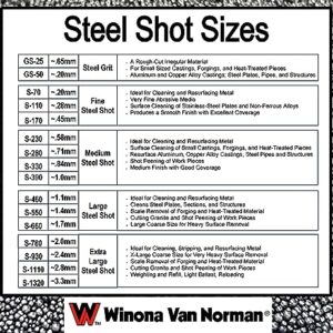 Steel Shot S-780 - Blasting Media - X-Large Size (25lbs)