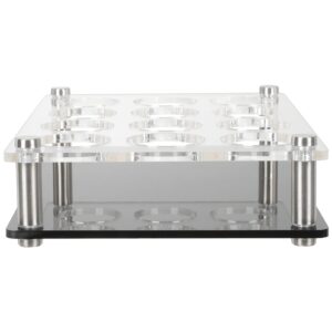 patkaw shot glass holder acrylic shot glass server acrylic cup holder shot glass serving trays shot glass base for tequila whiskey cocktail party club home bar drinking