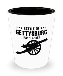 gettysburg shot glass civil war battle gift souvenir