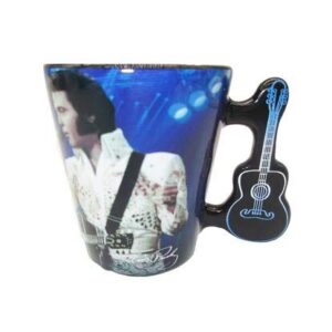 Elvis Shot Glass The King"Blue" with Guitar Handle