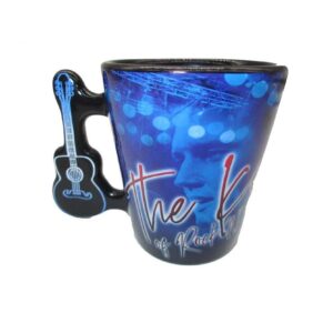 Elvis Shot Glass The King"Blue" with Guitar Handle