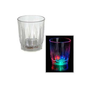 24 Light-Up Shot Glasses LED Flashing Drinking Blinking Barware Party Glass Lot