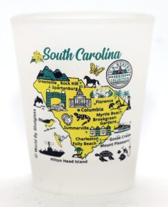 south carolina us states series collection shot glass