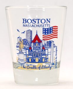 boston massachusetts great american cities collection shot glass