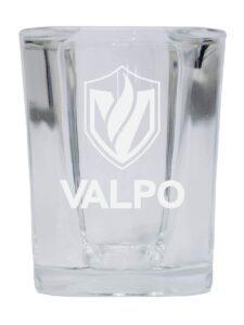 r and r imports valparaiso university 2 ounce square shot glass laser etched logo design officially licensed collegiate product