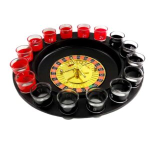 FixtureDisplays® Shot Glass Roulette, Drinking Game Set - (2) Balls & (16) Glasses 16869-NF