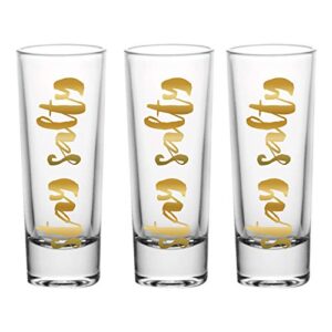 Slant Collections Creative Brands Set of 3 Shot Glasses, 2-Ounce, Stay Salty