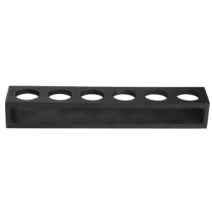 Shot Glasses Cocktail Holder, Shot Glass Tray Holder Organizer Drinks Serving Board Organizer 6 Holes Wooden Drinks Paddle Black Shot Glass Serving Tray for Home Party Bar(01)