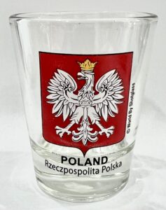 poland coat of arms shot glass