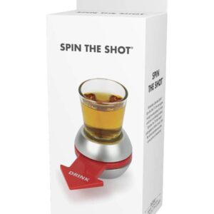 Barbuzzo Retro Spin the Shot Game - The Drinking Game Where Everybody Wins - Let the Spin Decide Your Fate - Great Gift for Home Entertaining, Parties, Tailgates, & Celebrations