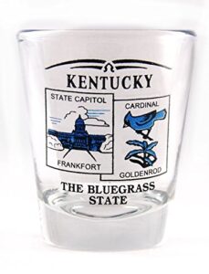 kentucky state scenery blue new shot glass