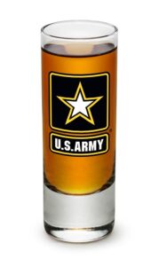 erazor bits army shot glass army star logo shooter united states army shot glass with logo (2oz)