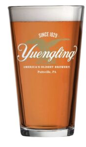 yuengling brewery eagle logo since 1829 beer pint glass