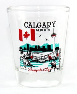 calgary alberta canada great canadian cities collection shot glass