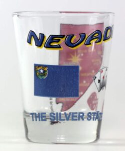 nevada the silver state all-american collection shot glass