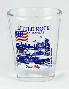 little rock arkansas great american cities collection shot glass