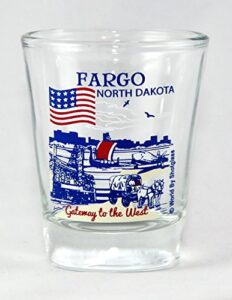 fargo north dakota great american cities collection shot glass