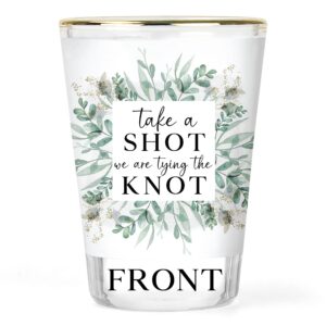 Wedding Shot Glasses - Tied the Knot Shot Glass - Wedding Shot Glass - Custom Wedding Glasses - Personalized Shot Glasses - Shot Glass Set (2 pc.)