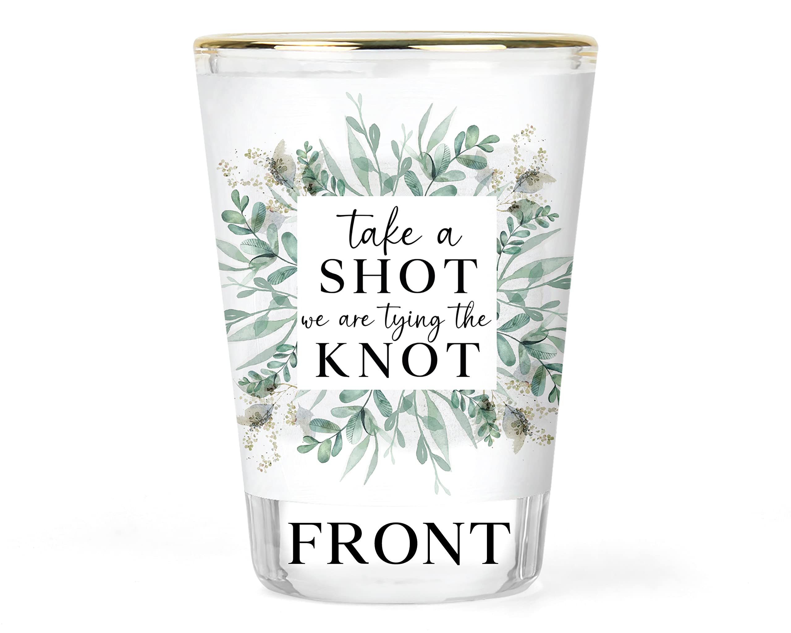 Wedding Shot Glasses - Tied the Knot Shot Glass - Wedding Shot Glass - Custom Wedding Glasses - Personalized Shot Glasses - Shot Glass Set (2 pc.)