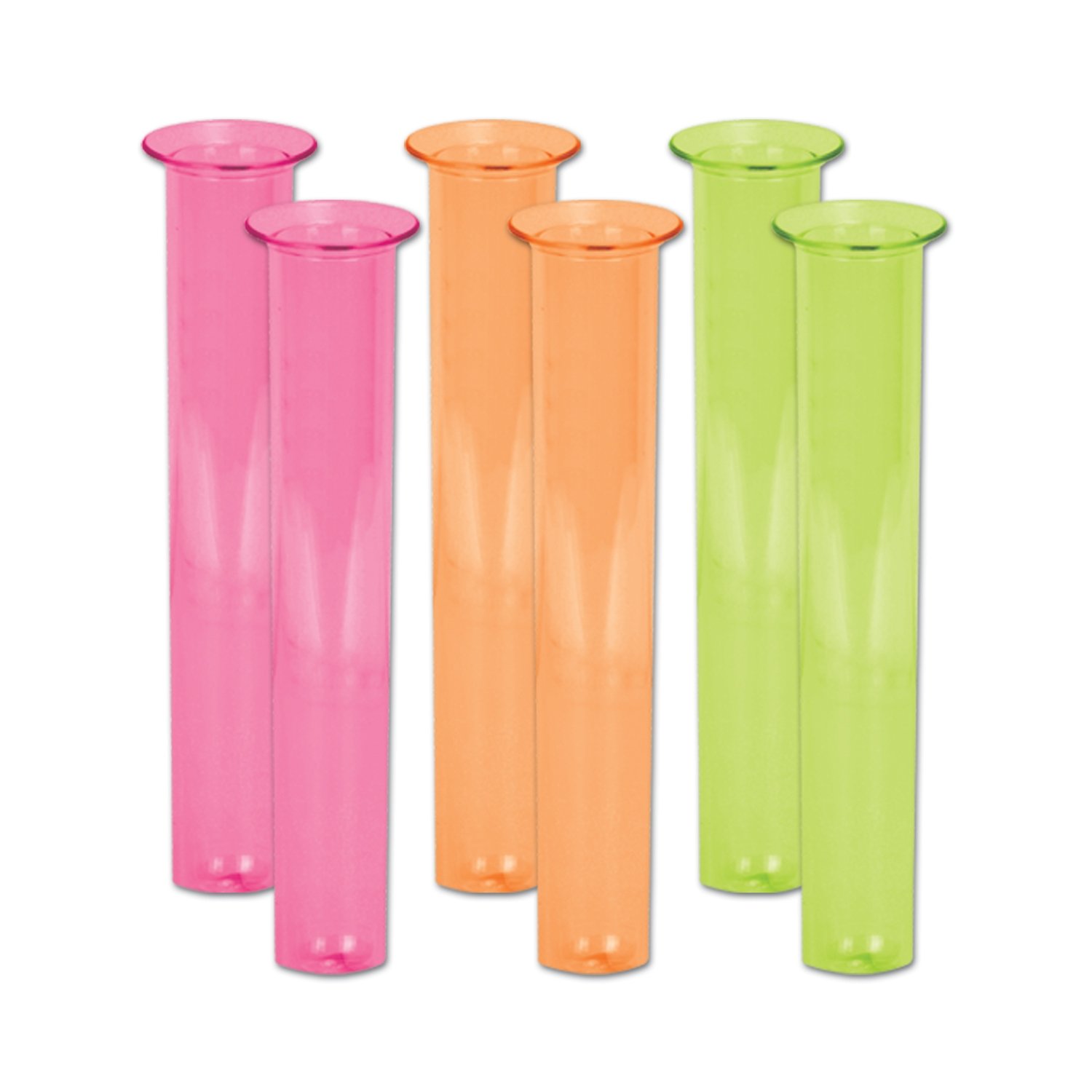 Beistle Neon Test Tube Shot Glasses