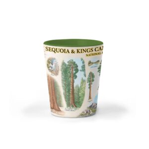 xplorer maps sequoia-kings canyon national park map ceramic shot glass, bpa-free