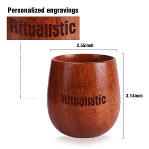 Personalised Oak Whiskey Tumbler - Whisky Glass - Gift for Whiskey Lover - Groomsmen Gift - Gift for Dad - Custom Whiskey Glass