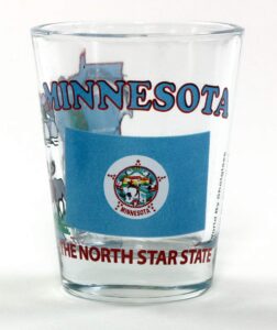 minnesota the north star state all-american collection shot glass