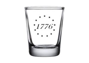 rogue river tactical betsy ross 1776 usa flag tattered shot glass gift for military veteran or patriotic american
