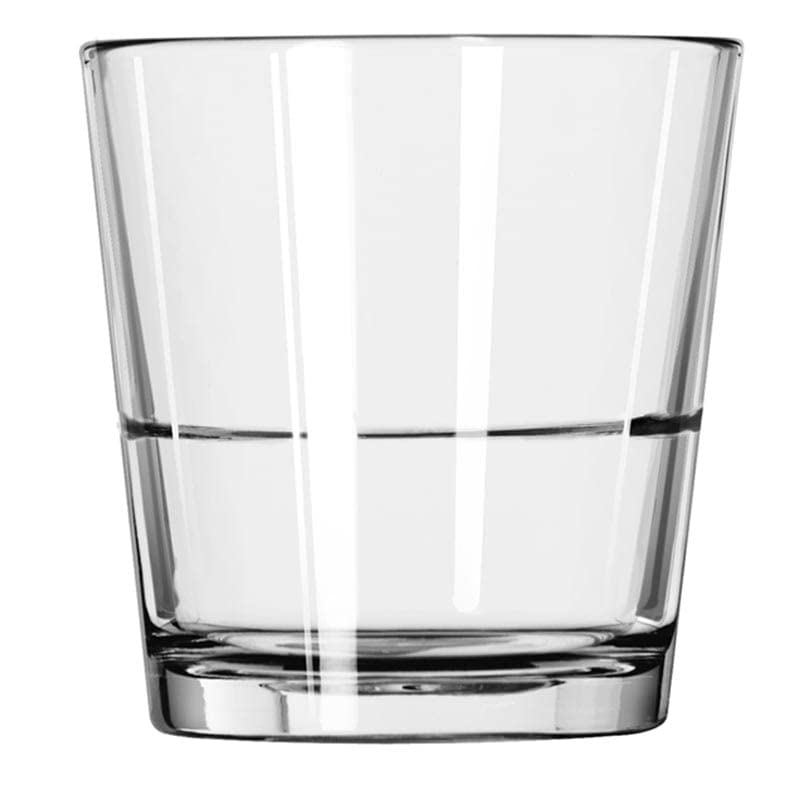 Libbey 15769 Restaurant Basics Stacking Double Old Fashioned Glasses, 12-ounce, Set of 12