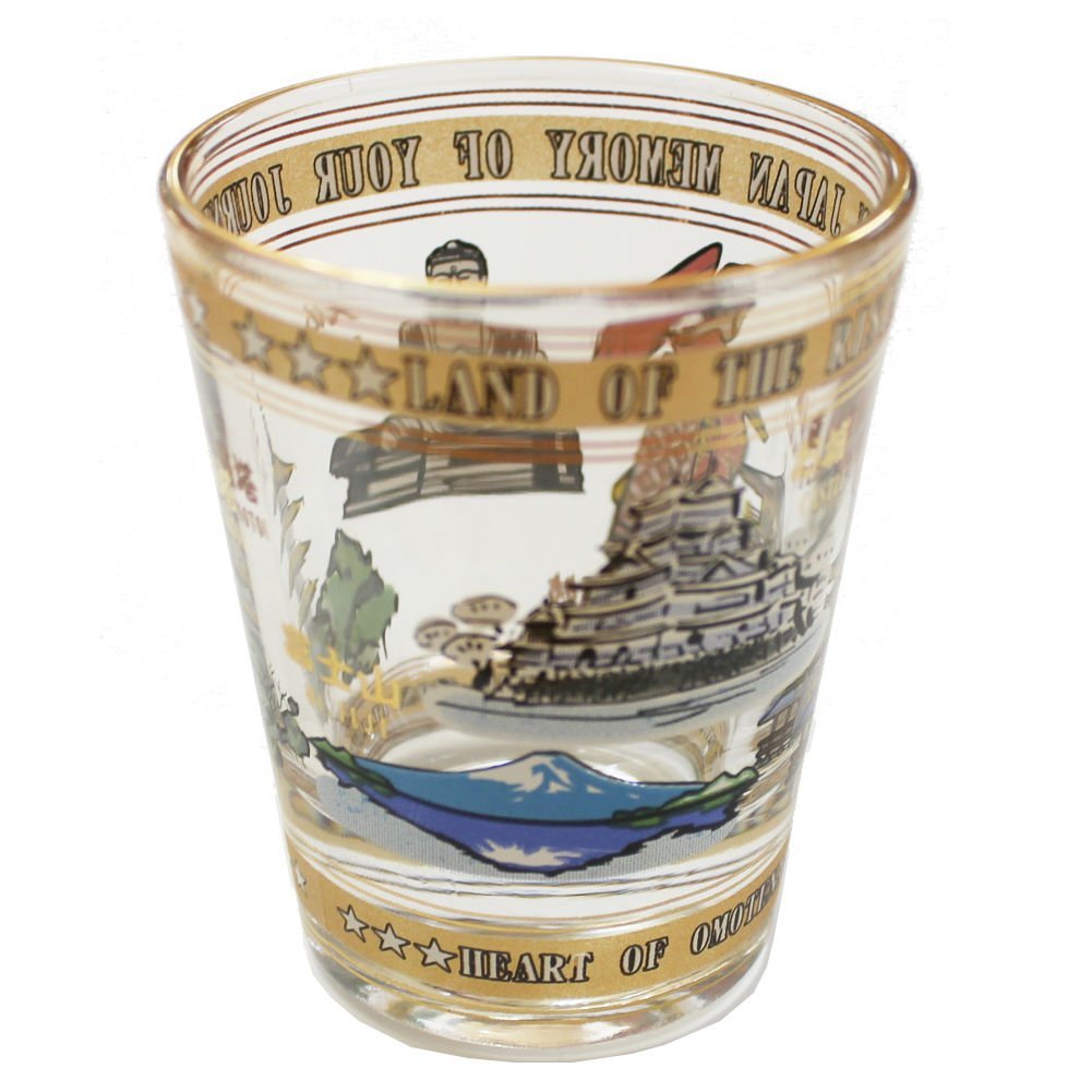 CHDENUO Sudopo GUNCENG Collectible Shot Glass Japanese Sightseeing Memory Design