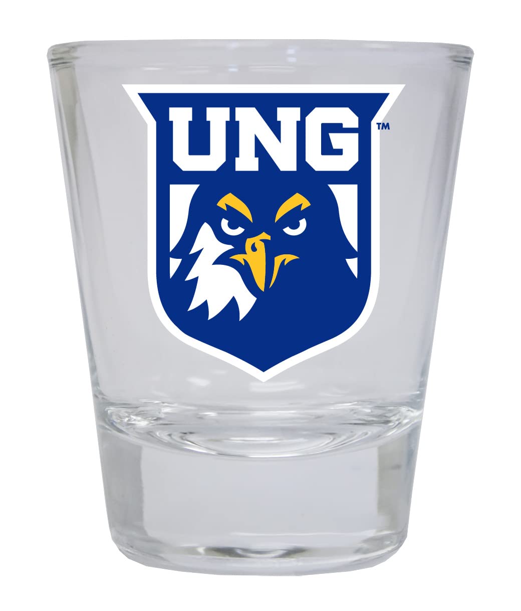 R and R Imports North Georgia Nighhawks Round Shot Glass Officially Licensed Collegiate Product