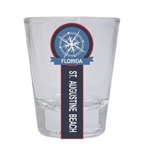 st. augustine beach florida nautical souvenir round shot glass