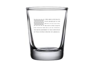 rogue river tactical usa flag 2nd amendment shot glass gift for republican or conservative second