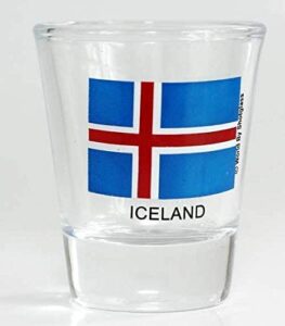 iceland flag shot glass