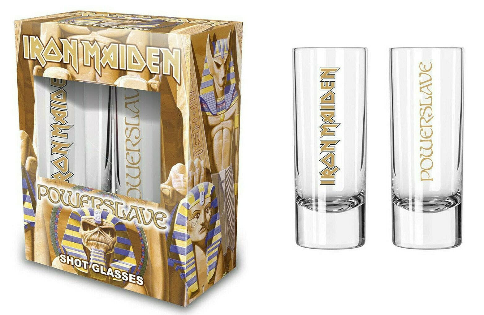 Iron Maiden powerslave Shot glass set