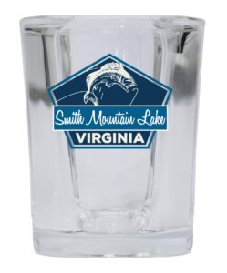 smith mountain lake virginia square shot glass