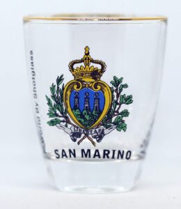 san marino shot glass