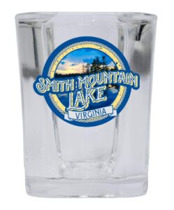 smith mountain lake virginia square shot glass