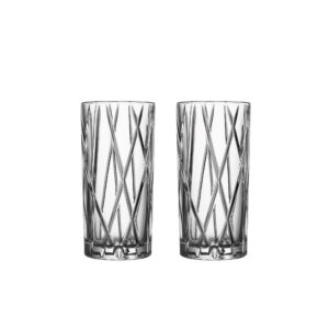 Orrefors City Shot Glass, Set of 2, Clear