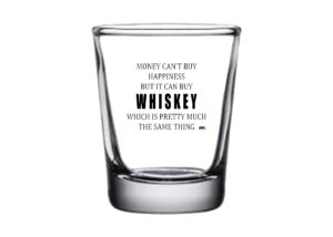 rogue river tactical funny shot glass money happiness whiskey gag gift