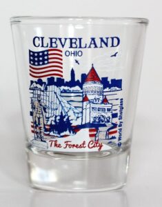 cleveland ohio great american cities collection shot glass