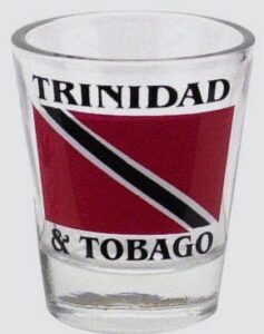 trinidad & tobago flag shot glass