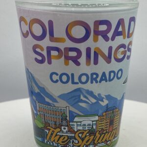 COLORADO SPRINGS Colorado SHOT GLASS 2 OZ.